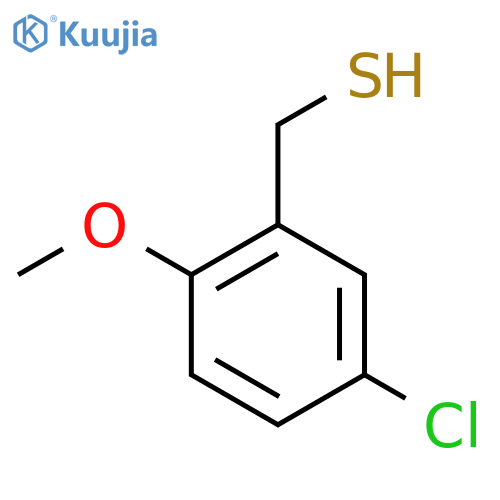 (5-chloro-2-methoxyphenyl)methanethiol structure