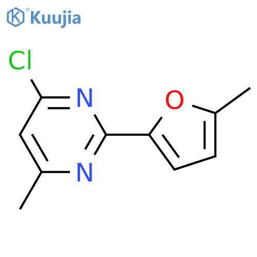 4-Chloro-6-methyl-2-(5-methylfuran-2-yl)pyrimidine structure