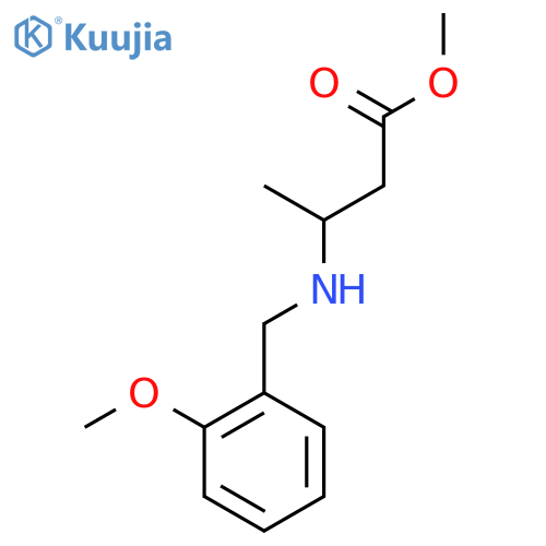 Methyl 3-{[(2-methoxyphenyl)methyl]amino}butanoate structure