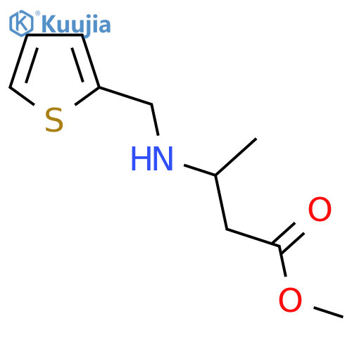 Methyl 3-[(thiophen-2-ylmethyl)amino]butanoate structure