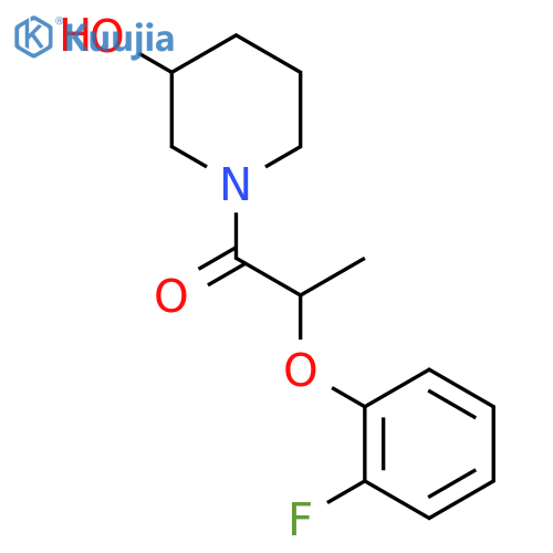 2-(2-Fluorophenoxy)-1-(3-hydroxypiperidin-1-yl)propan-1-one structure