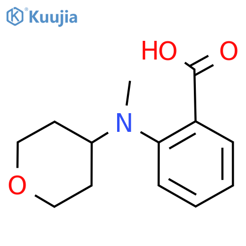 2-[methyl(oxan-4-yl)amino]benzoic acid structure