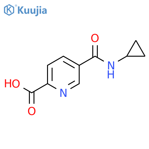 5-(Cyclopropylcarbamoyl)pyridine-2-carboxylic acid structure