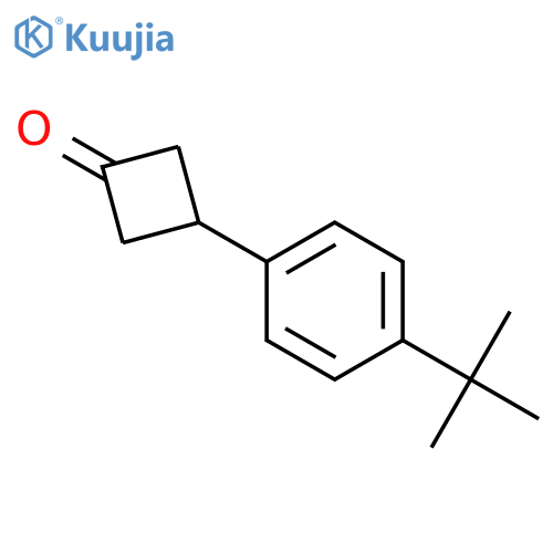 3-(4-tert-butylphenyl)cyclobutan-1-one structure
