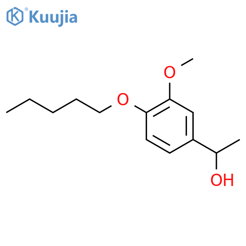 1-(3-Methoxy-4-(pentyloxy)phenyl)ethanol structure