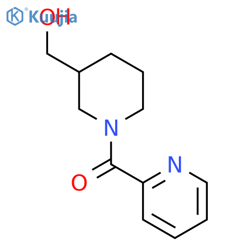 (3-(Hydroxymethyl)piperidin-1-yl)(pyridin-2-yl)methanone structure