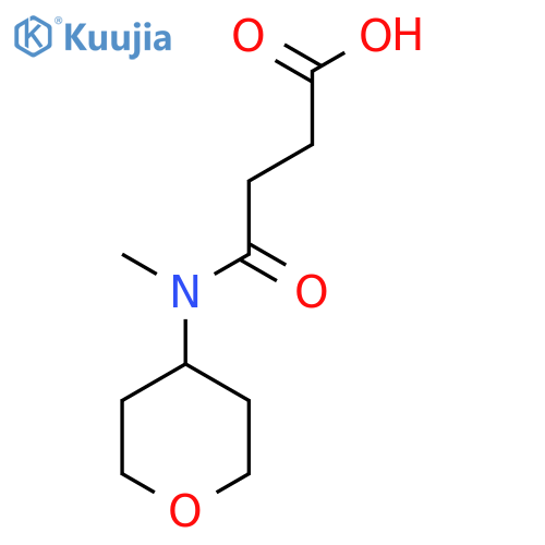 3-[Methyl(oxan-4-yl)carbamoyl]propanoic acid structure