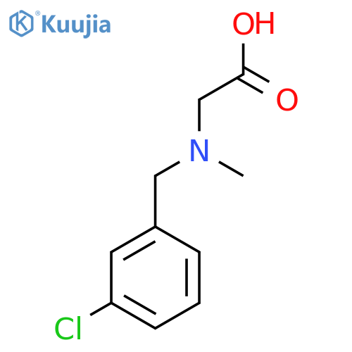 2-{(3-chlorophenyl)methyl(methyl)amino}acetic acid structure