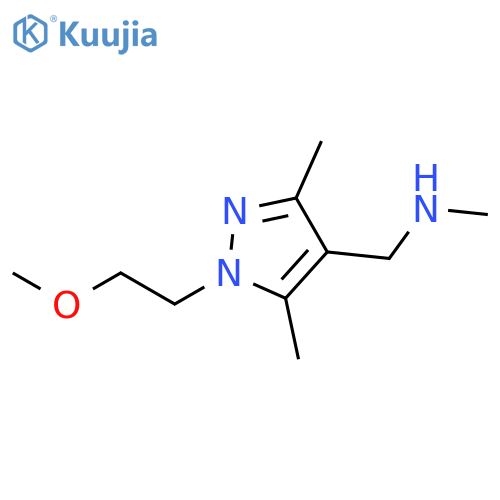 {1-(2-Methoxyethyl)-3,5-dimethyl-1H-pyrazol-4-ylmethyl}(methyl)amine structure