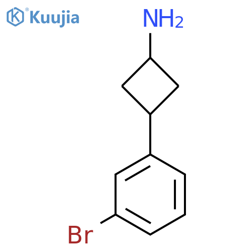 3-(3-Bromophenyl)cyclobutan-1-amine structure