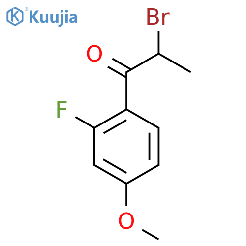 2-Bromo-2'-fluoro-4'-methoxypropiophenone structure