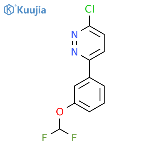 3-Chloro-6-[3-(difluoromethoxy)phenyl]pyridazine structure