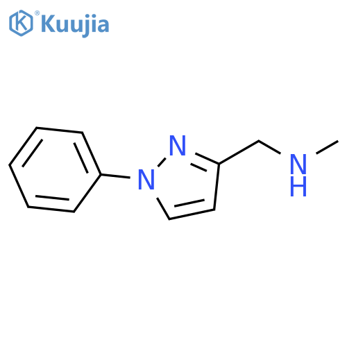 methyl[(1-phenyl-1H-pyrazol-3-yl)methyl]amine structure