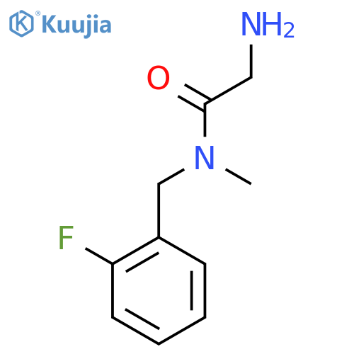 2-Amino-N-(2-fluoro-benzyl)-N-methyl-acetamide structure