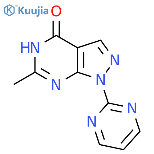 6-Methyl-1-(pyrimidin-2-yl)-1H,4H,5H-pyrazolo[3,4-d]pyrimidin-4-one structure