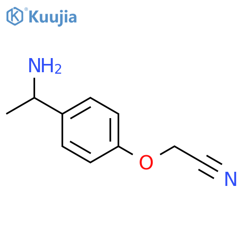 Acetonitrile, 2-[4-(1-aminoethyl)phenoxy]- structure