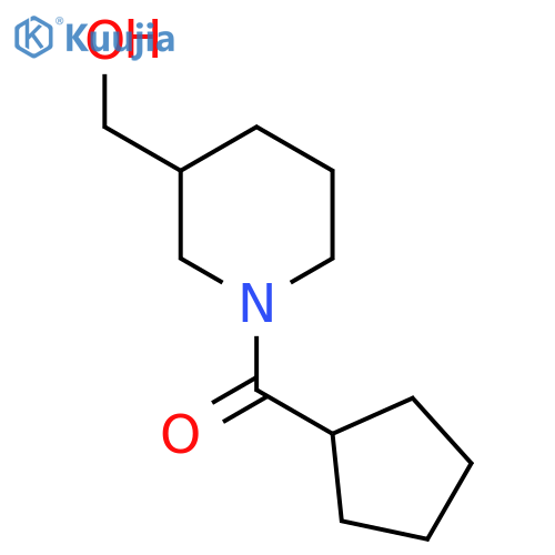 Cyclopentyl(3-(hydroxymethyl)piperidin-1-yl)methanone structure