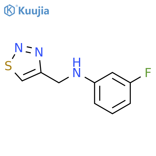 3-fluoro-N-(1,2,3-thiadiazol-4-yl)methylaniline structure