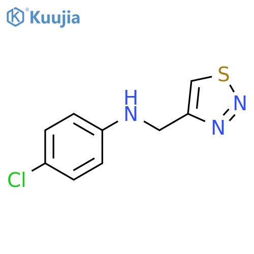 4-chloro-N-(1,2,3-thiadiazol-4-yl)methylaniline structure