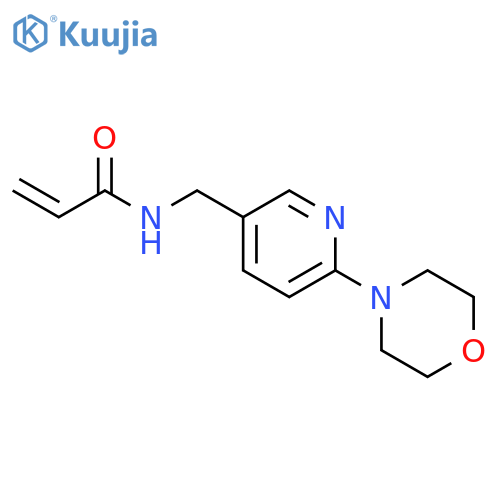 N-[[6-(4-Morpholinyl)-3-pyridinyl]methyl]-2-propenamide structure