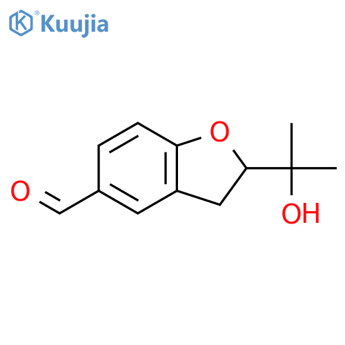 2,3-Dihydro-2-(1-hydroxy-1-methylethyl)-5-benzofurancarboxaldehyde structure