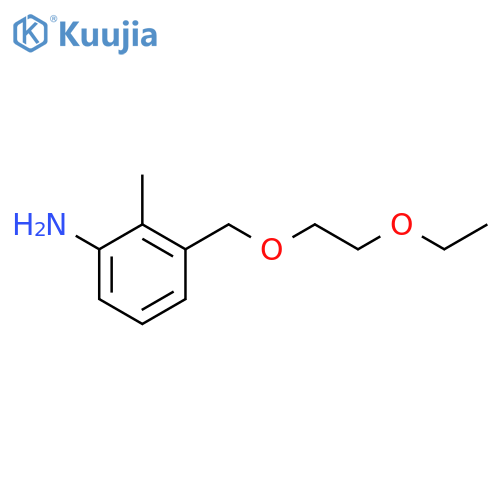 3-(2-Ethoxyethoxy)methyl-2-methylaniline structure