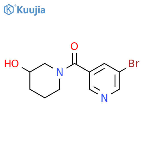 (5-Bromopyridin-3-yl)(3-hydroxypiperidin-1-yl)methanone structure
