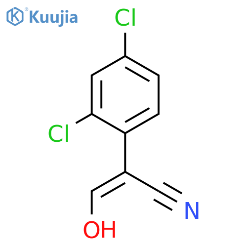 (2Z)-2-(2,4-dichlorophenyl)-3-hydroxyprop-2-enenitrile structure