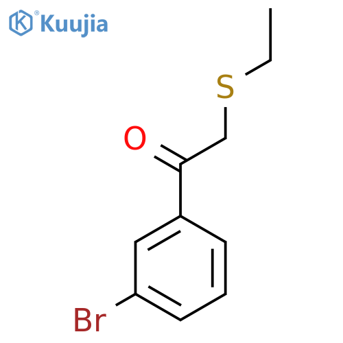 1-(3-Bromophenyl)-2-(ethylthio)ethan-1-one structure
