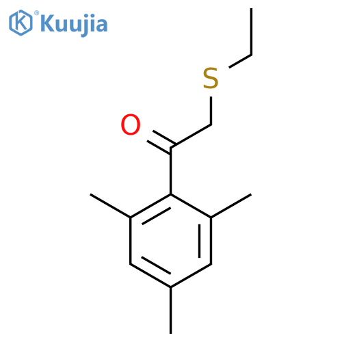 2-(Ethylthio)-1-mesitylethan-1-one structure