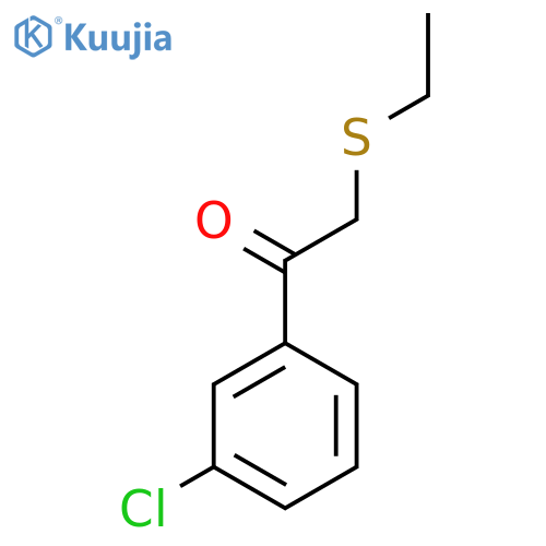 1-(3-Chlorophenyl)-2-(ethylsulfanyl)ethan-1-one structure