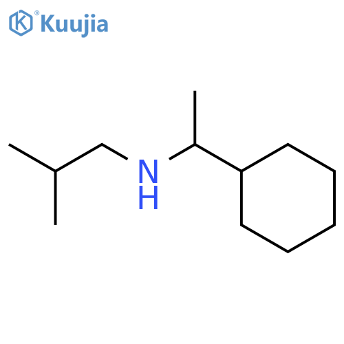 (1-Cyclohexylethyl)(2-methylpropyl)amine structure