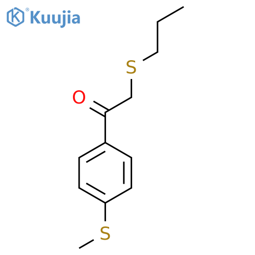 1-(4-(Methylthio)phenyl)-2-(propylthio)ethan-1-one structure