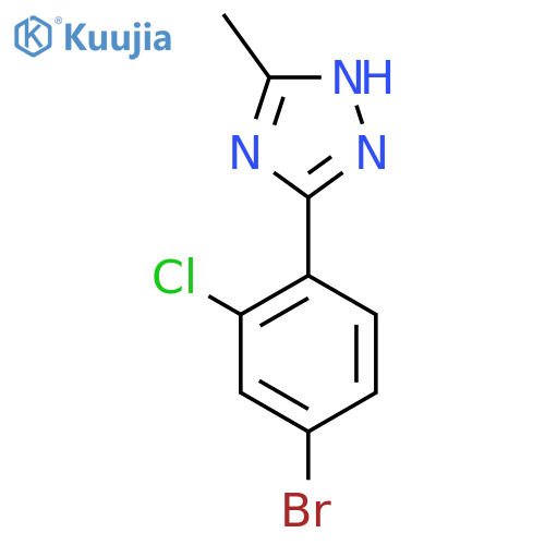 3-(4-Bromo-2-chlorophenyl)-5-methyl-1H-1,2,4-triazole structure