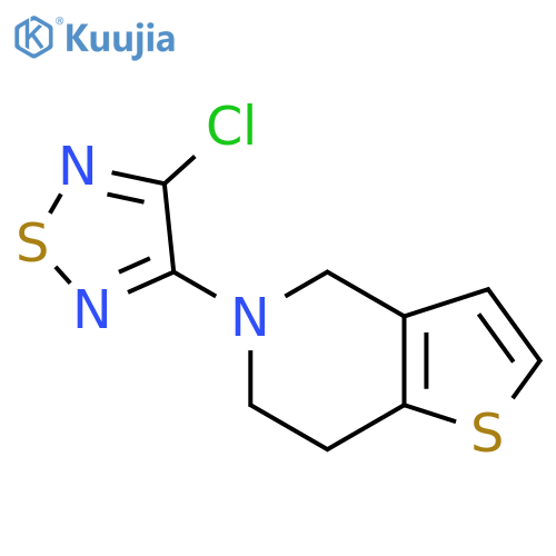 5-(4-Chloro-1,2,5-thiadiazol-3-yl)-4,5,6,7-tetrahydrothieno[3,2-c]pyridine structure