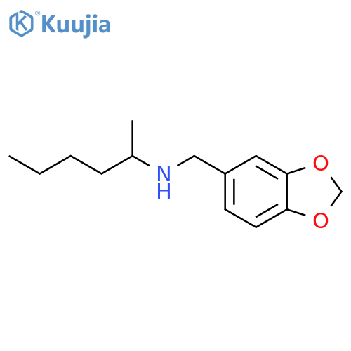 [(2H-1,3-benzodioxol-5-yl)methyl](hexan-2-yl)amine structure