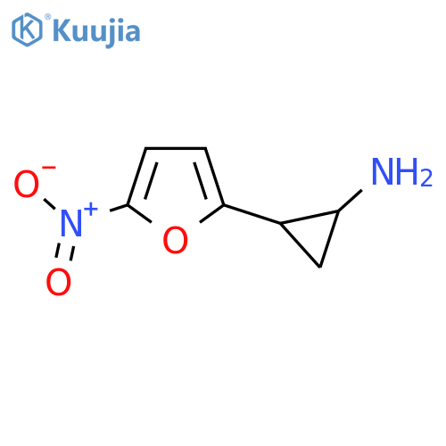 2-(5-nitrofuran-2-yl)cyclopropan-1-amine structure