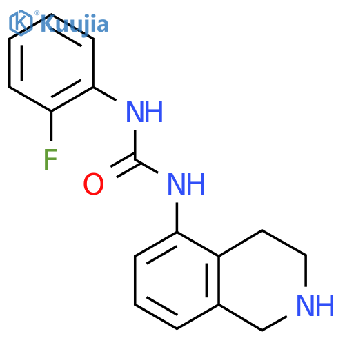 3-(2-Fluorophenyl)-1-(1,2,3,4-tetrahydroisoquinolin-5-yl)urea structure