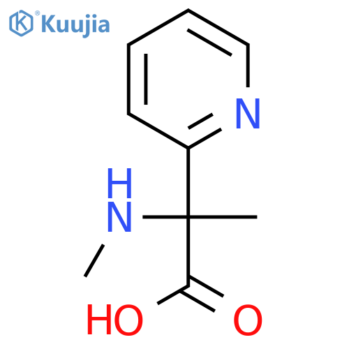 2-(Methylamino)-2-(pyridin-2-yl)propanoic acid structure
