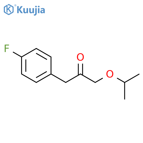 1-(4-fluorophenyl)-3-(propan-2-yloxy)propan-2-one structure