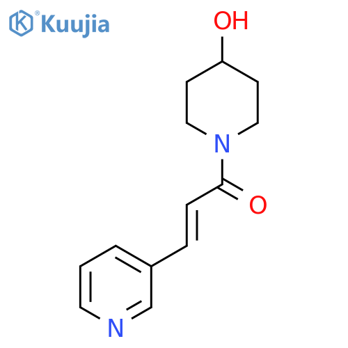 (2E)-1-(4-hydroxypiperidin-1-yl)-3-(pyridin-3-yl)prop-2-en-1-one structure