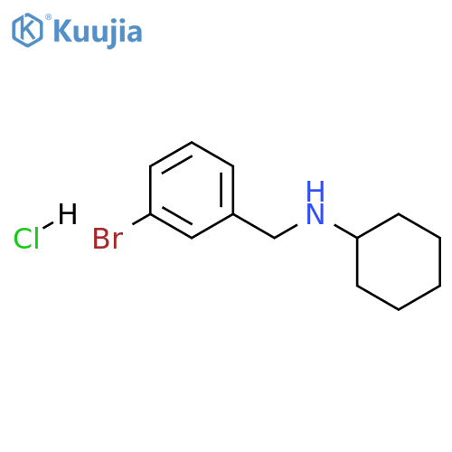 N-(3-bromobenzyl)cyclohexanamine hydrochloride structure