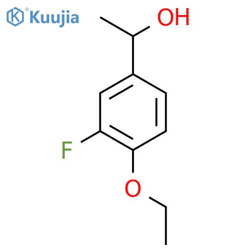 1-(4-ethoxy-3-fluorophenyl)ethanol structure