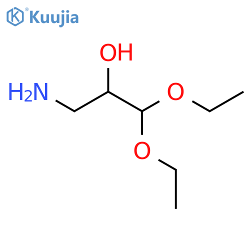 3-amino-1,1-diethoxypropan-2-ol structure