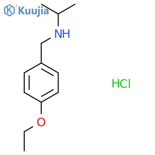 [(4-Ethoxyphenyl)methyl](propan-2-yl)amine hydrochloride structure
