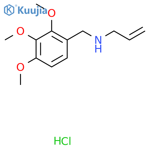 (Prop-2-en-1-yl)[(2,3,4-trimethoxyphenyl)methyl]amine hydrochloride structure
