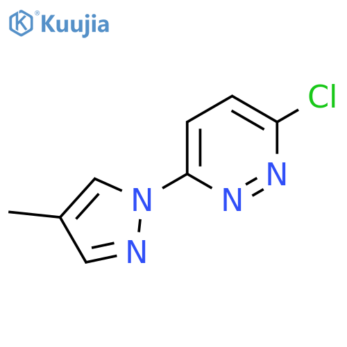 3-chloro-6-(4-methyl-1H-pyrazol-1-yl)pyridazine structure