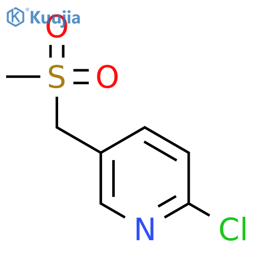 2-Chloro-5-(methylsulfonyl)methylpyridine structure