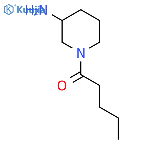 1-(3-Aminopiperidin-1-yl)pentan-1-one structure