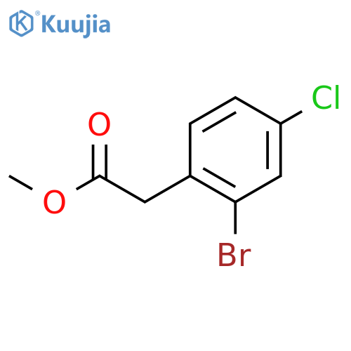 Methyl 2-bromo-4-chlorophenylacetate structure
